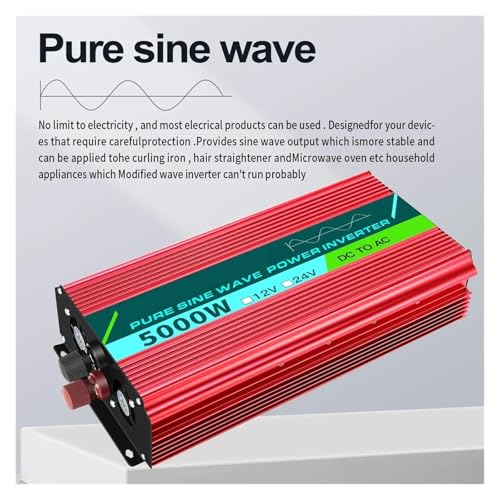 Convertisseur sinusoïdal pur 3000W 24V - Onduleur CC vers CA portable