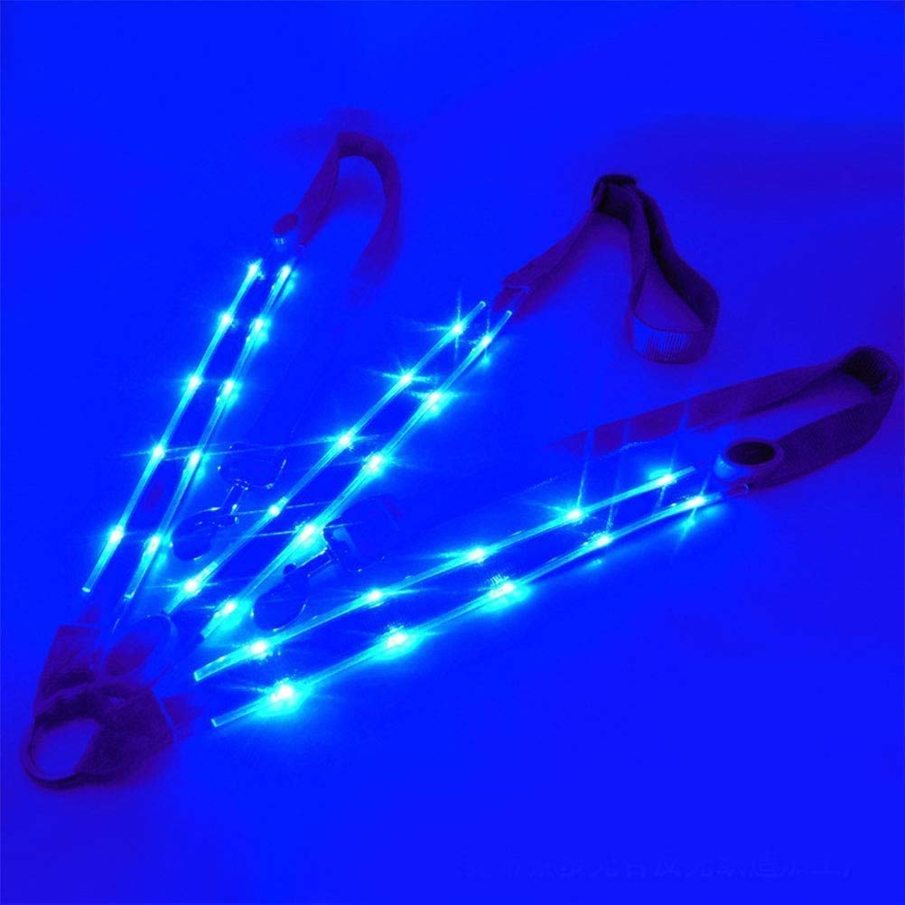 Flowish Collar LED de alta visibilidad para montar a caballo, equipo de seguridad ajustable, resistente y cómodo, equipo de seguridad ecuestre para montar a caballo (azul)