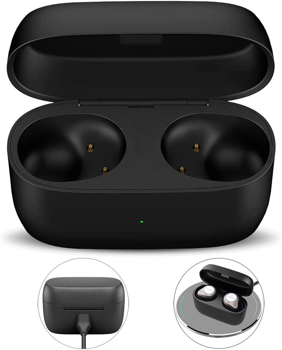 Charging Case for Jabra Elite 85t, Replacement Charger Case 700mAh Battery for Jabra Elite 85t (Black)