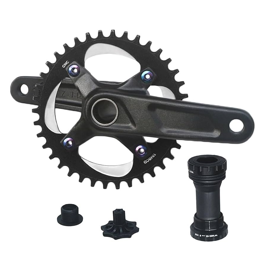 Amazon.com: MLIKYRGK Mountain Bike Single Speed Cranksets
