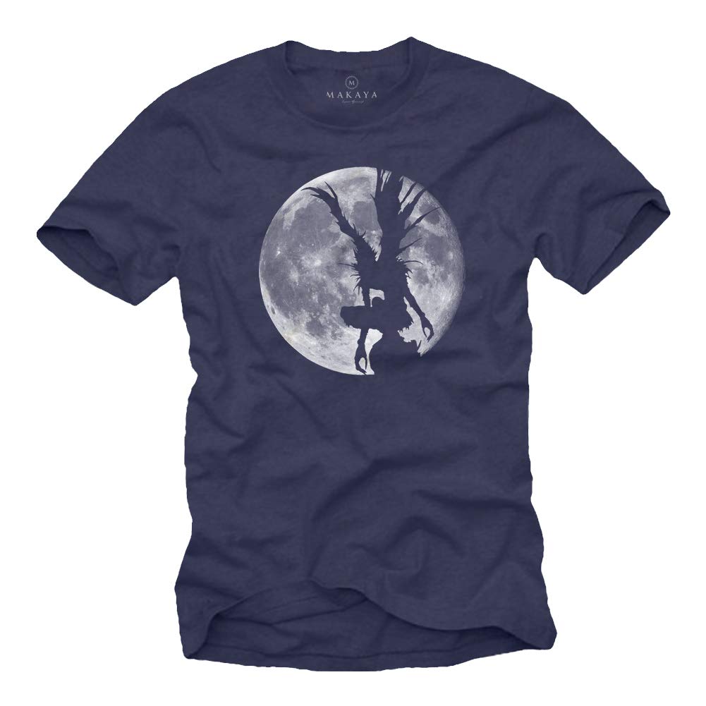 Makaya Men's Blue Ryuk Shinigami - Manga Death Edition T-Shirt Xl