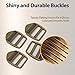 UAIAGM 10 pcs Heavy-Duty Zinc Alloy Ladder Lock Slider - 1 inch Adjustable Strap Buckles - Shinning Metal Buckles for Webbing Straps - Ideal for Paracord, Backpacks, and Outdoor Gear