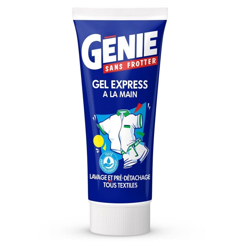 Genie gel express à la main 200ml lessive manuelle flacon doseur lot de 4