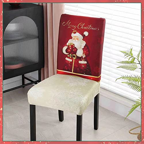 Nappe de Noël rouge pour rénover vos chaises abîmées et protéger la table - 4