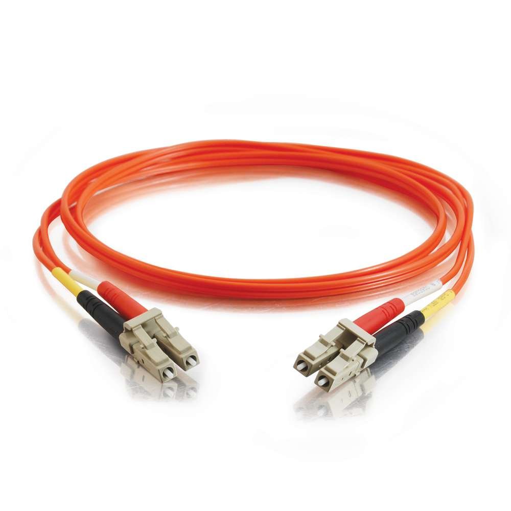 C2G 33036 Câble de fibre optique OM2 - LC-LC 50/125 duplex multimode en PVC - Orange - 10 m