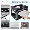 Lesure Shown on TODAY Show Soft Collapsible Dog Crate - 26 Inch Portable Travel Crate for Small Dogs Indoor & Outdoor, 4-Door Foldable Pet Kennel with Mesh Windows, Black