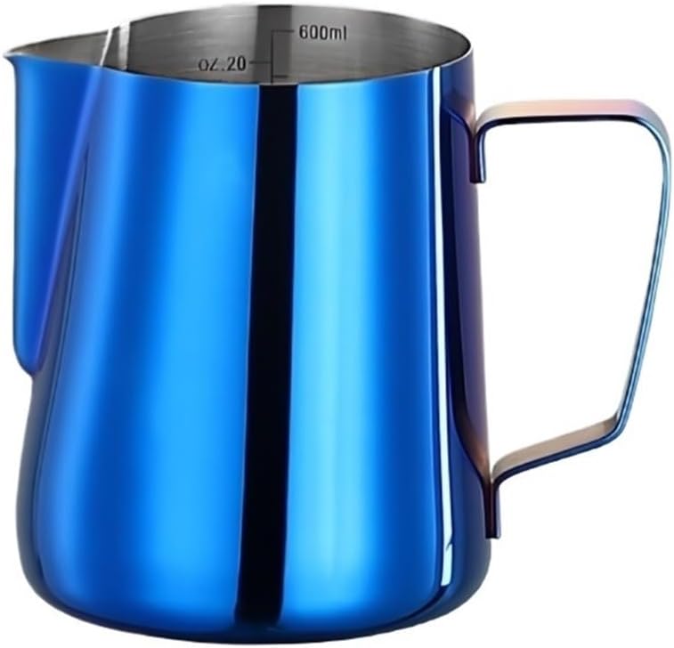 600ml 304 Stainless Steel Coffee Milk Frothing Pitcher Jug Precise Scale Steam Professional Advanced Utensils