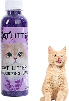 Busstier Kedi Kumu Koku Giderici Granül Parfüm - Uzun Süreli Ferahlık Sunan Kedi Kumu Kokusu Giderici, Etkili Koku Nötrleştirici 250 Ml (Lavanta)