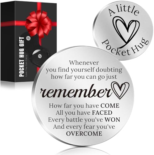 Gift for Him Valentines Day - Gifts for Men Christmas, Keychain Pocket Hug Token, Stocking Stuffers for Men Him - Mens Gift Ideas, Anniversary Valentines Birthday Gifts for Man, Mens Stocking Stuffers