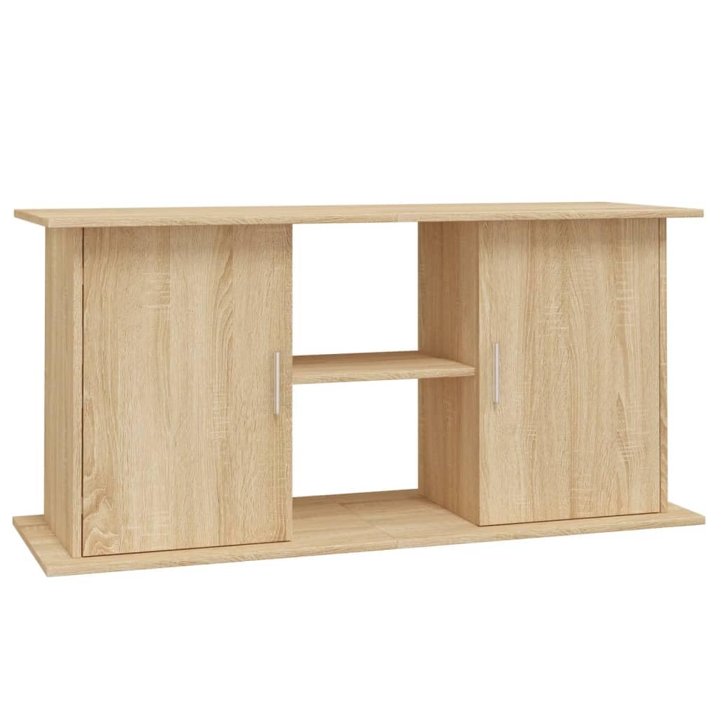 Toshilian Meuble pour Aquarium Support chêne sonoma 121x41x58 cm bois d'ingénierie
