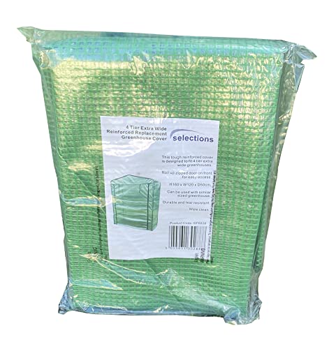 4 Tier Extra Wide Reinforced Replacement Greenhouse Cover