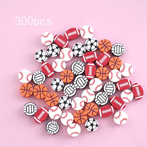 YIEUR Colourful Polymer Clay Beads 300 Pieces Styles Flat Beads Many Colours for Threading Jewellery Crafts Accessories for Bracelets Earrings - Image 2