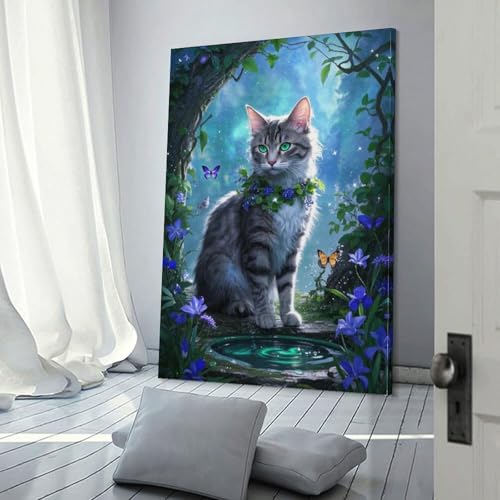 Devon Rex murale decoration affiche peinture sur toile chambre 40x60cm