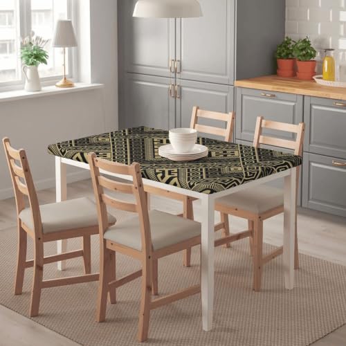 Mantel de Mesa Ajustado de 4FT Impermeable Protector Rectangular Elástico 4
