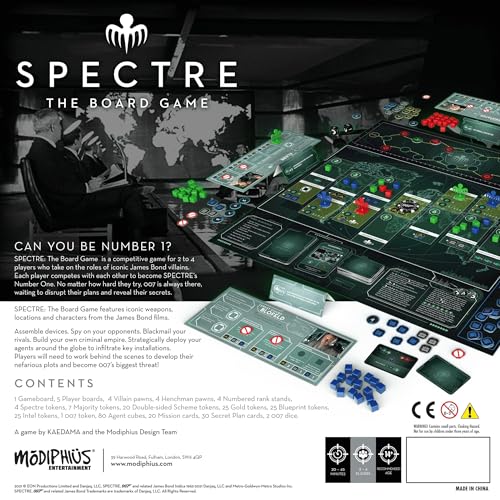 Spectre The Board Game juego de mesa para 2 a 4 jugadores miniatura 3