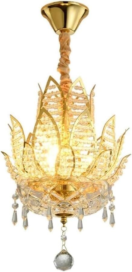 Suspension vintage dorée LAUMZX pour illuminer une chambre romantique