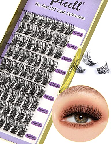 Lash Clusters Extensions Faux Mink False Eyelashes 12-16Mm Wispy 63 Pcs Eyelash Clusters Dd Curl Russian Strip Diy Individual Lashes Natural Look At Home Lash Extensions #TOP3