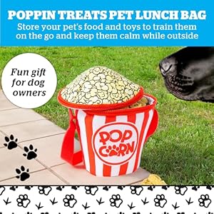 BigMouth Inc Pet Treat Bag - Small Dog Treat Pouch - Insulated Training Treat Holder - Popcorn Bucket-Shaped Walking Treat Bag BigMouth Inc Pet Treat Bag โ Small Dog Treat Pouch โ Insulated Training Treat Holder โ Popcorn Bucket-Shaped Walking Treat Bag