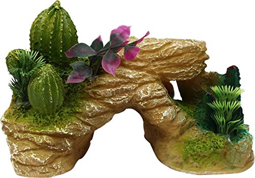 Jainsons Pet Products Cactus on Sea Rock Resin Ornament for Aquarium Fish Tank Decoration (B083DR7BRN) Amazon Price History, Amazon Price Tracker