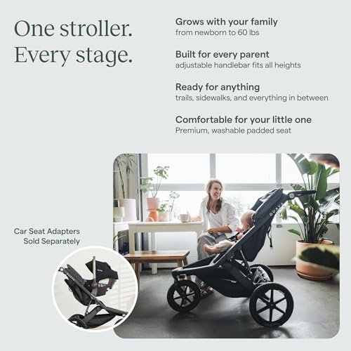 Image of Guava Roam Jogging Stroller with 3D Nesting Fold | Compact-Folding Baby & Toddler Travel Stroller | All-Terrain Running Stroller | Portable Folding Stroller up to 60 lbs