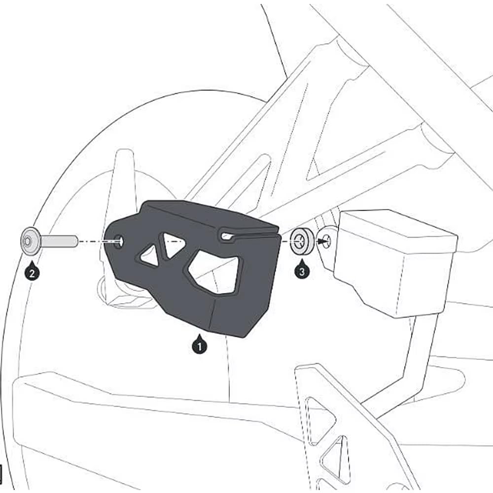 FOR GSX-8S GSX 8S GSX8S 2023 Accessori Moto CNC In Alluminio Pompa Freno Posteriore Protezione Olio Può Copertura Protettiva