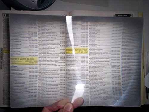 Opticlens FP-200 Brand 2 Pack Full Page 3X Magnifier/Plastic Magnifying Sheet Fresnel Lens thumb #1