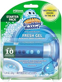 Scrubbing Bubbles Fresh Gel Toilet Bowl Cleaning Stamps, Gel Cleaner, Helps Prevent Limescale
