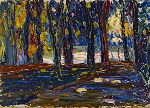 Peinture Kandinsky St. Cloud's Fall II poster toile 58 x 90 cm sans cadre
