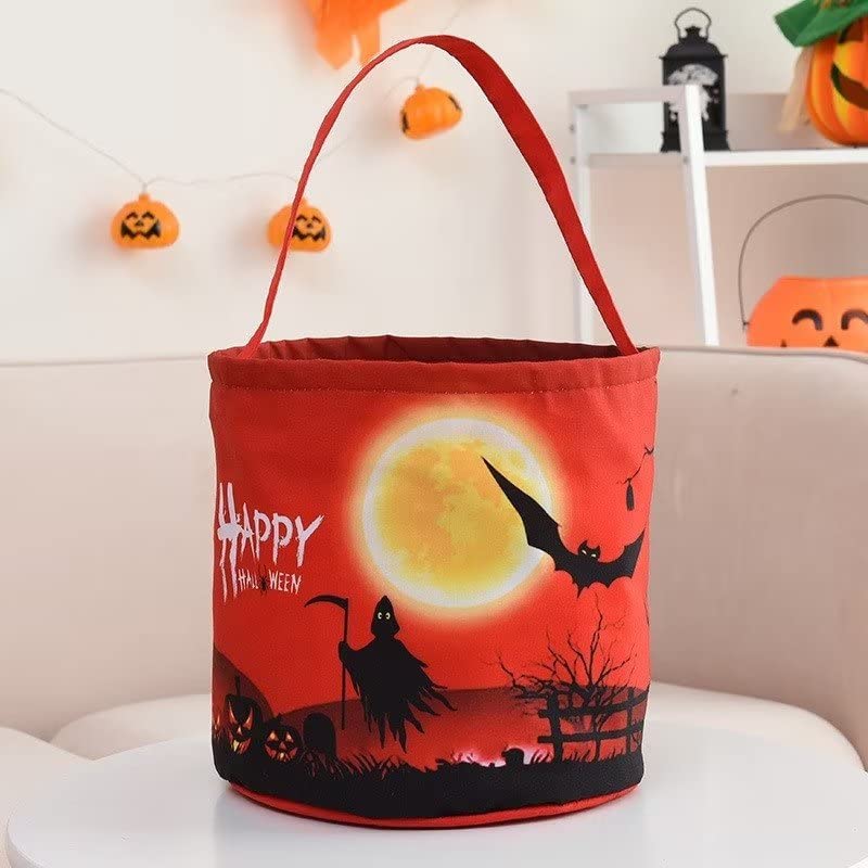 Sac à bonbons citrouille LED IsouDe pliable et lumineux pour Halloween