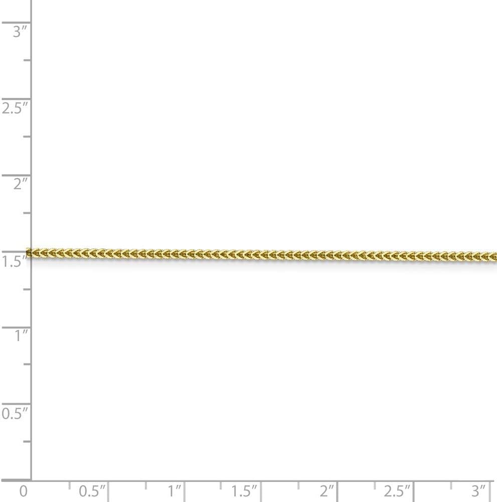 Chain Necklace 10K Yellow Gold Franco 30 in 1.3 mm 1.3mm