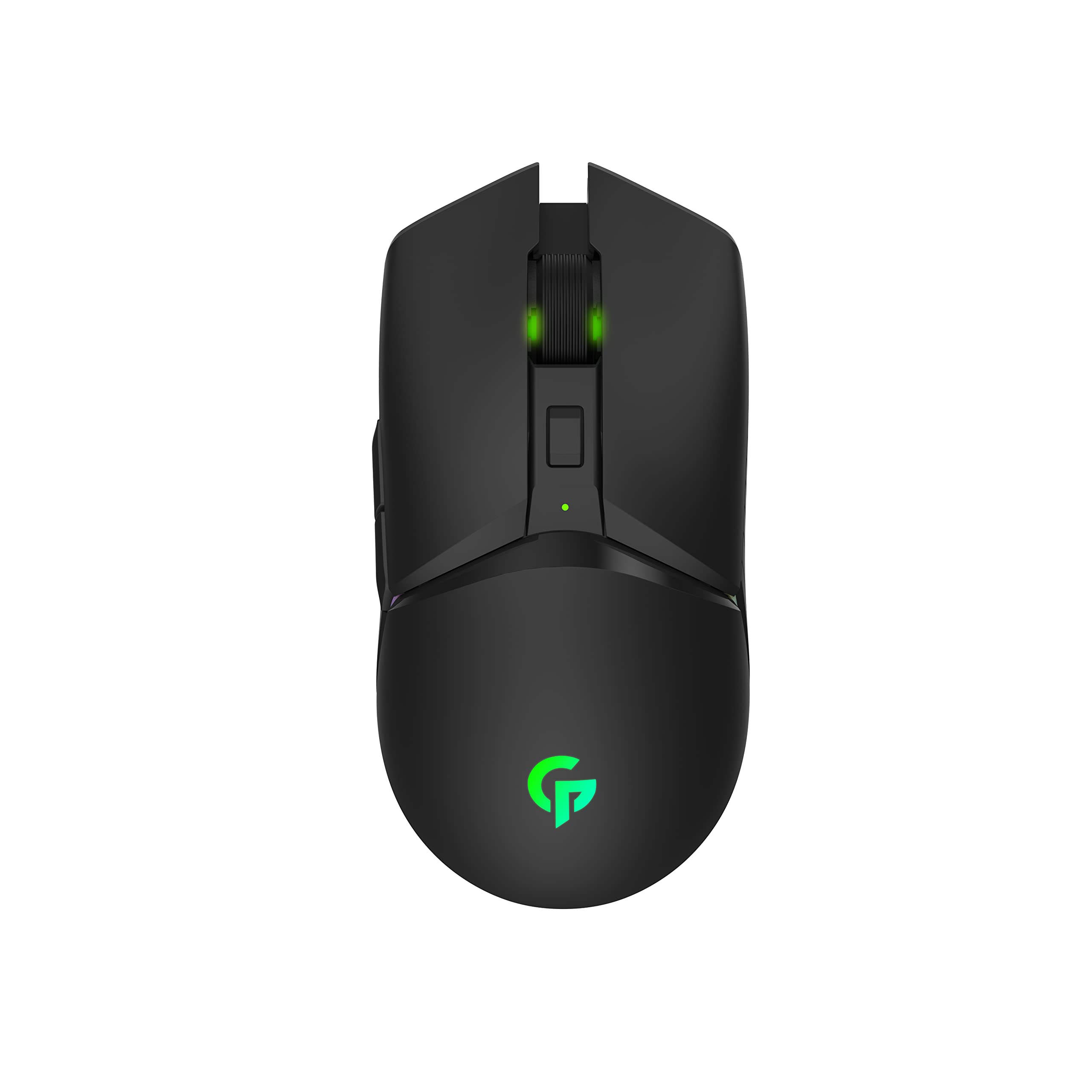 Porodo Gaming 7D Wireless 2.4G RGB Gaming Mouse 10000 DPI with Built-In Rechargable Battery 600mAh, 100 IPS Tracking Speed - Black - PDX313-BK