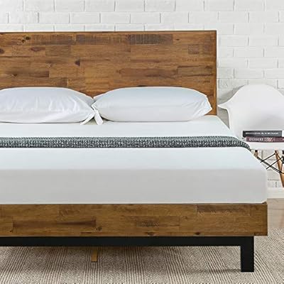 ZINUS Tricia Wood Platform Bed Frame with Adjustable Headboard / Wood Slat Support with No Box Spring Needed / Easy… 515vjlOo8BL. SS400