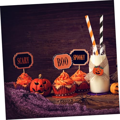 Pitillos de papel Kraft biodegradables para fiesta de Halloween 100 pcs miniatura 7