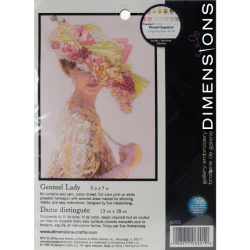 Dimensions Needlecrafts Crewel, Genteel Lady