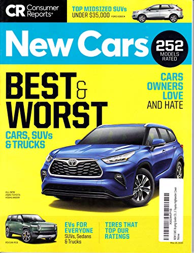 NEW CARS Buying Guide CONSUMER REPORTS MAY 2020 Best & Worst 252 MODELS