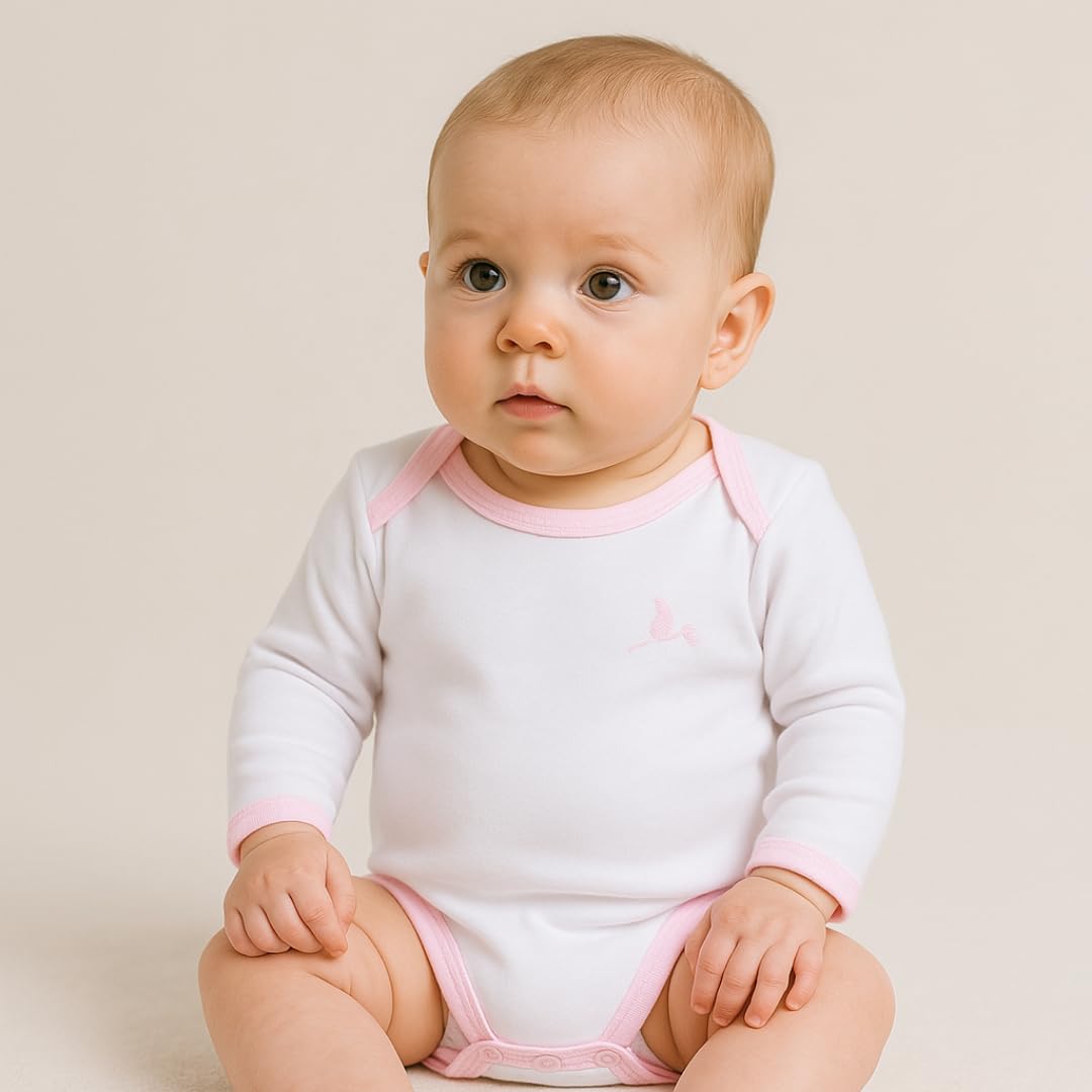 Canastilla Bebe Recien Nacido Personalizada | Cesta Regalos para Bebes Recien Nacidos Premium Clásica Plena | Cesta de Mimbre | 3 a 6 Meses (Rosa) | BebeDeParis