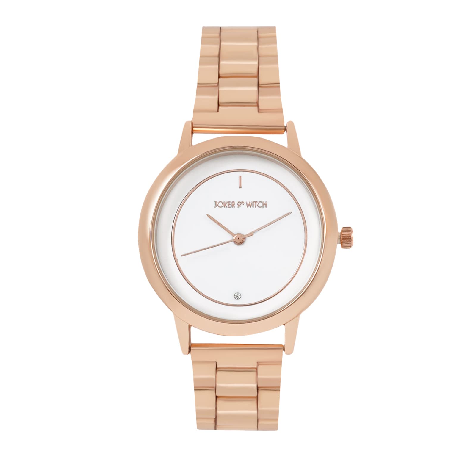 Joker & WitchEclipse Stainless Steel Mesh Analogue Watch for Women