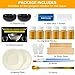 deuvuo Kintsugi Repair Kit Gold, 21 Pcs Authentic Kintsugi Repair Kit to Revive Your Broken Ceramic, Pottery, Mug, Bowl, Glass Keepsakes with Ease - Japanese Art DIY Set Bio for Beginners