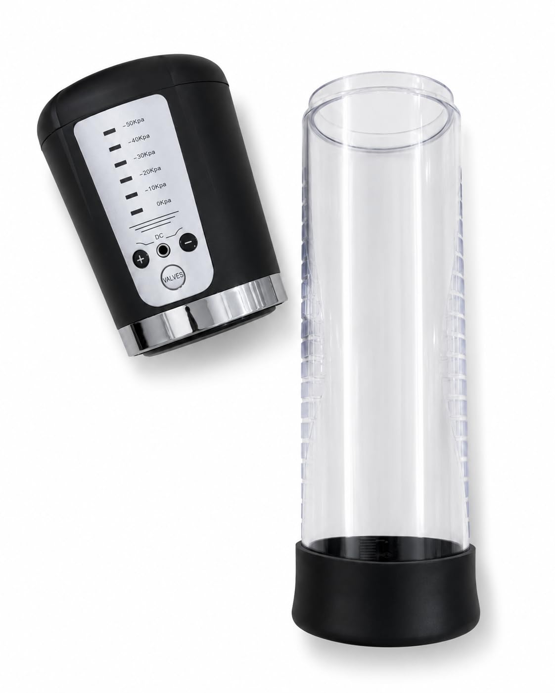 VACUUM DEVICE PROFESSIONALE - Pompa Pene per Uomo, Dispositivo Elettrico Aspira Pene Automatico - Ricarica USB - 3 Guaine Intercambiabili