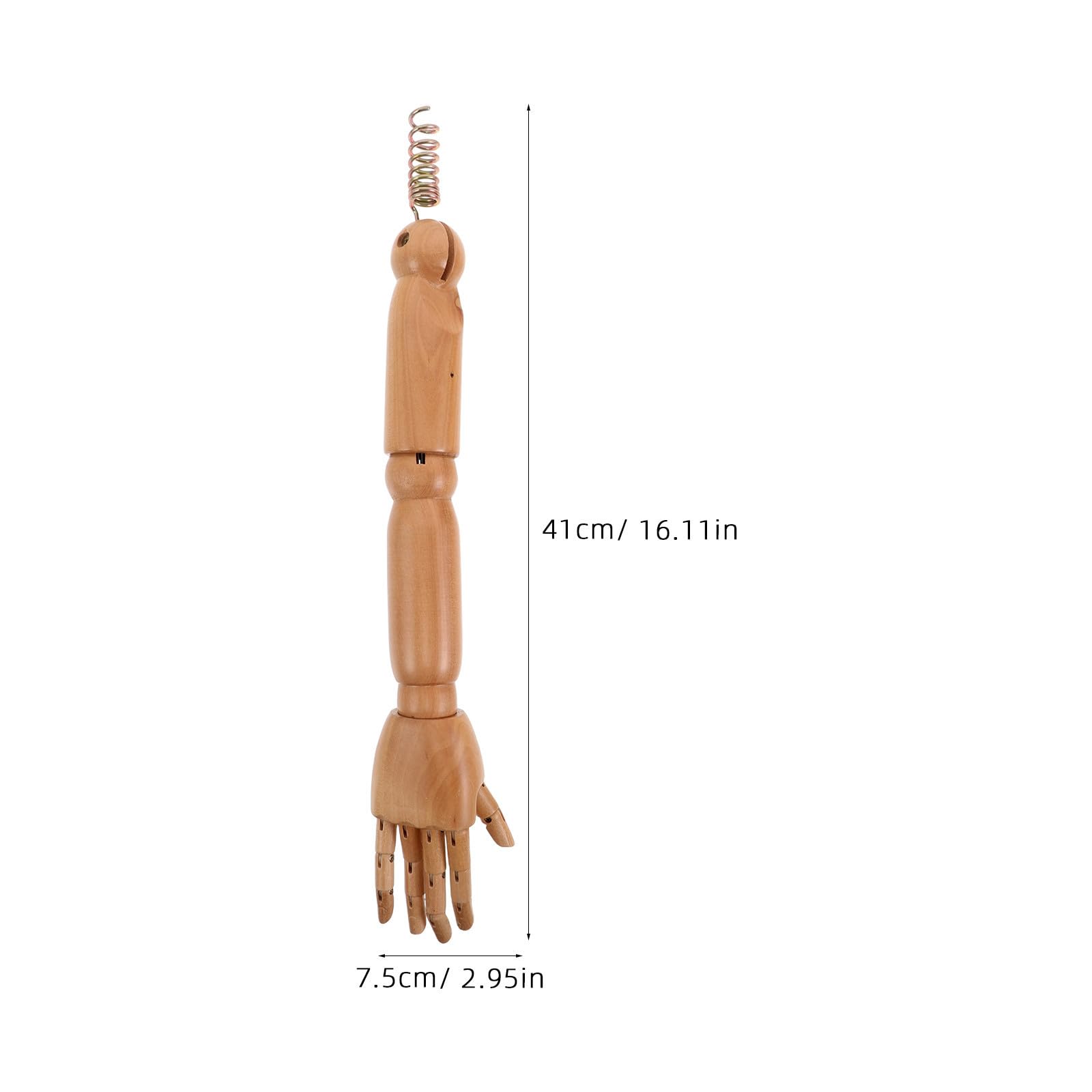 BESTOYARD Kinderpuppenhand aus Holz mit flexiblen Armgelenken, 1 Paar realistisches Armmodell für Bekleidungsauslage und soziale Integration
