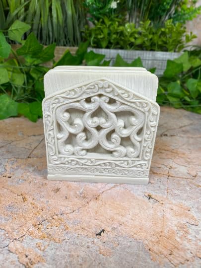 Elegante set di 6 sottobicchieri in resina a forma di cherubino con supporto – Set di 6 decorazioni per la casa, regalo unico 9 cm x 9 cm, angelo custode collezione Divine