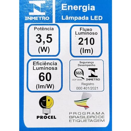 Lâmpada Led Mini Dicroica Bivolt Mr11 Bocal GU10 3000k B/Q