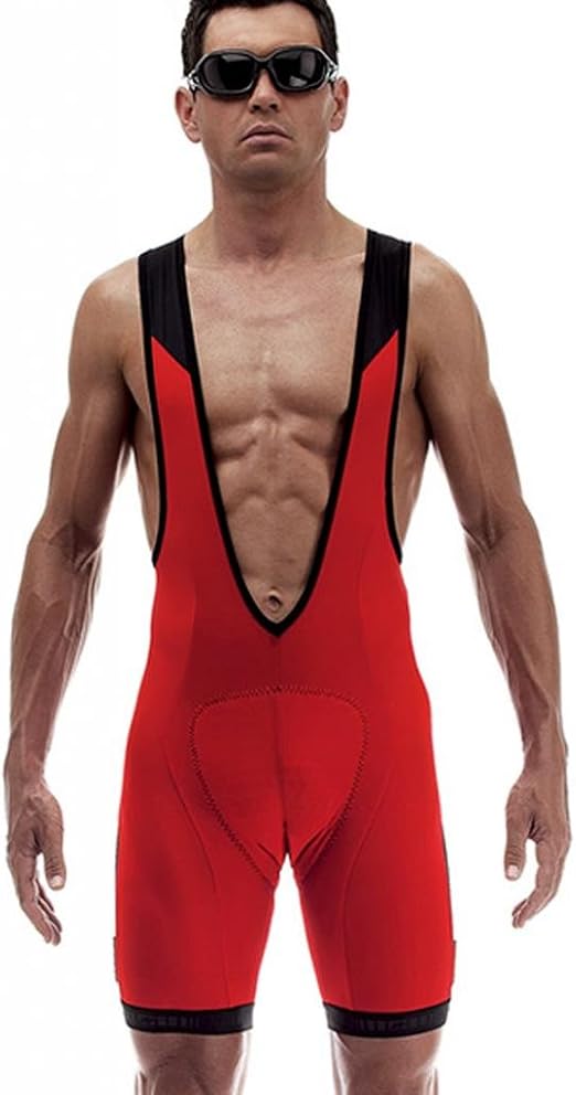 Assos T Fi. Uno S5 Bicicletta Salopette/Ciclismo Pantaloncini Rosso:  Taglia: L (52) : Abbigliamento