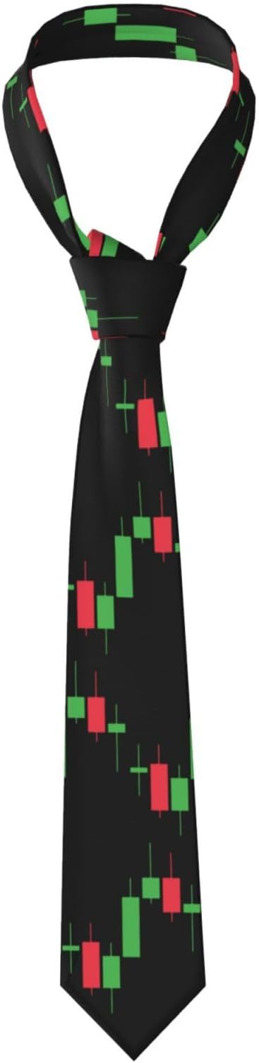 Forex Stock Market Crypto Trading Candlestick Ties Men Necktie Women Silk Tie Unisex Fashion Neckties Classic Neck Ties