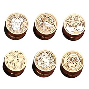 Llinthy 6tlg Weihnachtsmotiv Ablösbare Stempelköpfe Set