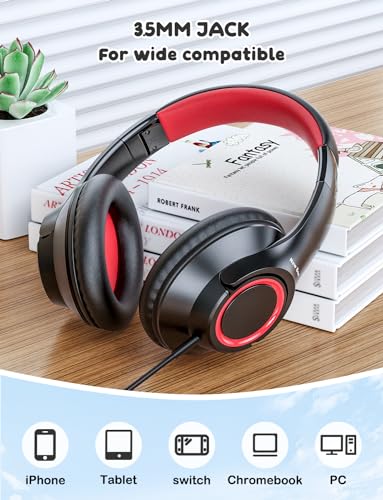 Image of New Bee Kids Headphones,Wired,School,Toddler Headphones Baby Headphone Lightweight for Boys /Girls /Mac /Android /Kindle /Tablet /Pad