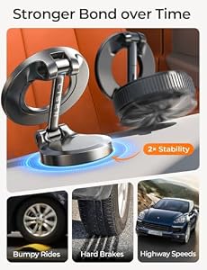 LISEN for MagSafe Car Mount for iPhone 18 Pro Max [24 Strong Magnets] Classic Magnetic Phone Holder for Car Dashboard Magnet Phone Mount Car Cell Phone Holder for iPhone 18 Pro Max 17 16 15 14 13 12 — photo 6 of 6