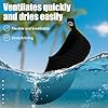 Water Shoes Kids Beach Shoes Aqua Mens Womens Beach Surf Diving Swim Barefoot Shoes Quick Drying Lightweight Durable Rubber Sole Black #4