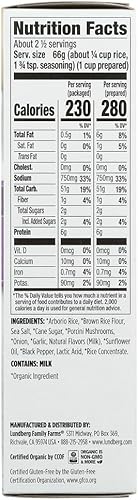 Miniatura 4 de Lundberg Risotto orgánico de hongos silvestres Porcini 5.90 onzas (caja de 6)