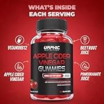 ORPHIC NUTRITION Apple Cider Vinegar Gummies - 1000mg - ACV Weight Loss Gummies - Supports Digestion, Detox & Cleansing - VIT B12, Beetroot - Gomitas de Vinagre de Manzana (60 pcs) - Image 3